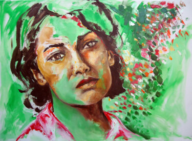Pintura intitulada "Y el amor se fue" por Alicia Besada, Obras de arte originais, Óleo