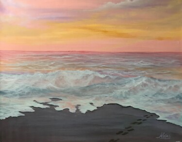 Painting titled "What we leave behind" by Alicia Lopez, Original Artwork, Oil