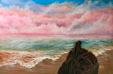 Картина под названием "Heaven" - Alicia Lopez, Подлинное произведение искусства, Масло