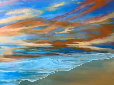 Painting titled "Seascape 503" by Alicia Lopez, Original Artwork, Acrylic