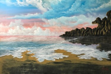 Pittura intitolato "Seascape 577" da Alicia Lopez, Opera d'arte originale, Olio