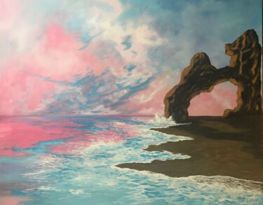 Картина под названием "Seascape 400" - Alicia Lopez, Подлинное произведение искусства, Акрил