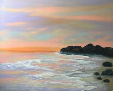 Painting titled "Seascape 413" by Alicia Lopez, Original Artwork, Acrylic