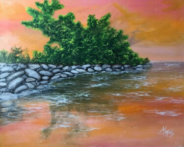 Painting titled "Healing" by Alicia Lopez, Original Artwork, Acrylic