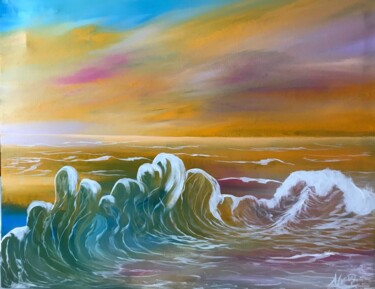 Painting titled "The sound" by Alicia Lopez, Original Artwork, Acrylic