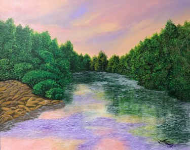 Painting titled "Path to clarity 001" by Alicia Lopez, Original Artwork, Acrylic