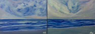 Painting titled "Sound of waves" by Alicia Lopez, Original Artwork, Acrylic