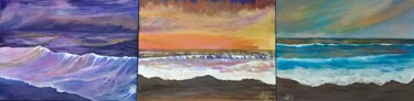 Painting titled "The sea of color 013" by Alicia Lopez, Original Artwork, Acrylic