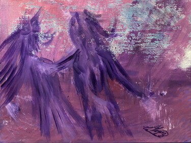 Painting titled "The waltz" by Alicia Lopez, Original Artwork, Acrylic