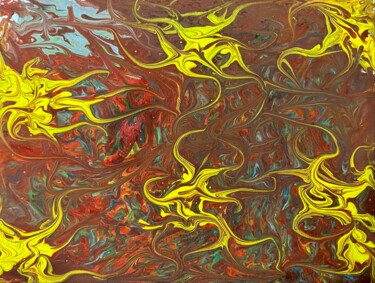 Painting titled "Run" by Alicia Lopez, Original Artwork, Acrylic