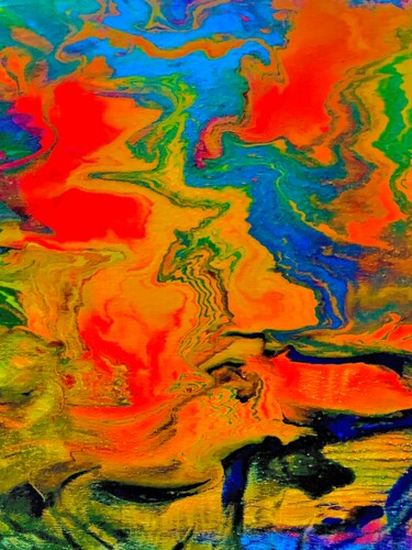 Peinture intitulée "Stir" par Alicia Lopez, Œuvre d'art originale, Acrylique