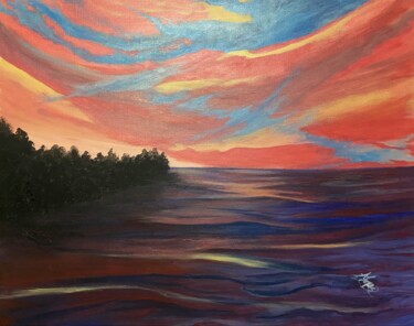 Painting titled "New day 29" by Alicia Lopez, Original Artwork, Acrylic