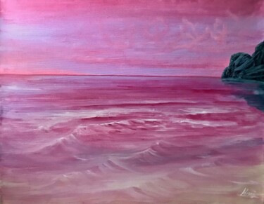 Pittura intitolato "Seascape 900" da Alicia Lopez, Opera d'arte originale, Olio