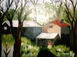 Painting titled "PAISAJE SUREÑO" by Alicia Montes, Original Artwork