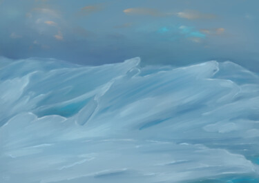 Arte digitale intitolato "Antarctique" da Alicia Vermant Nesztler, Opera d'arte originale, Pittura digitale