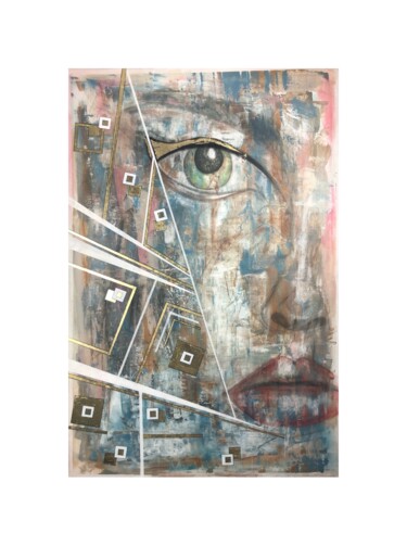 Картина под названием "ART0005" - Alicja Karmański, Подлинное произведение искусства, Акрил