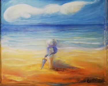 绘画 标题为“Na plaży” 由Alicja Szajda, 原创艺术品, 油