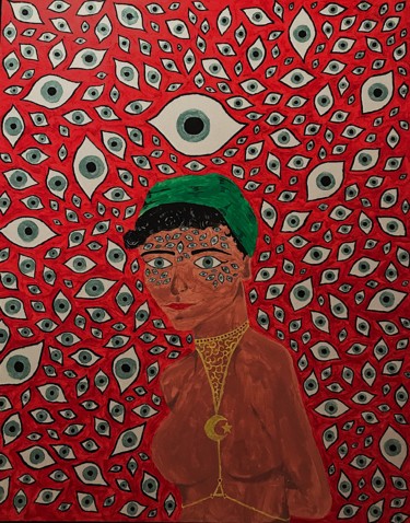 Peinture intitulée "Des yeux ouverts su…" par Yasmin Eadala, Œuvre d'art originale, Acrylique