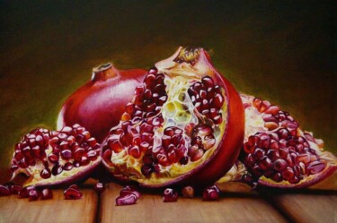 Pintura intitulada "Pomegranate" por Alik Mkrtichyan, Obras de arte originais, Óleo