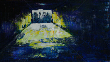 Painting titled "2009 tunnels Peresy…" by Alik Vetrof, Original Artwork, Oil