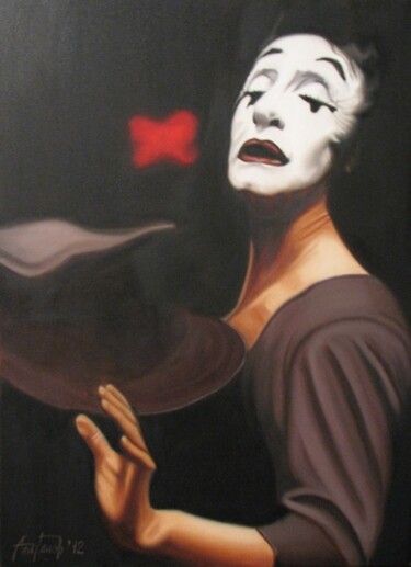 Картина под названием "М.Марсо" - Алиханов, Подлинное произведение искусства