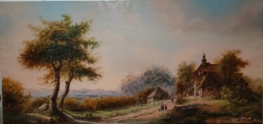 Pintura intitulada "Flamandzki poranek" por Aliko Jojua, Obras de arte originais, Óleo