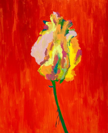 Painting titled "Iris" by Alin Dan, Original Artwork, Acrylic