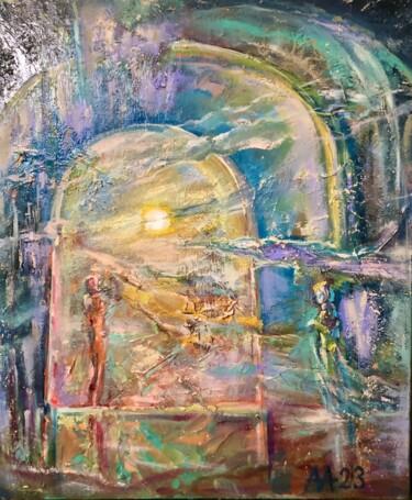 Peinture intitulée "Зазеркалье." par Alina Asanova, Œuvre d'art originale, Huile