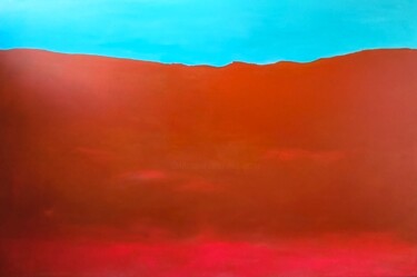Pintura titulada "Red Lake" por Alina Axane, Obra de arte original, Acrílico