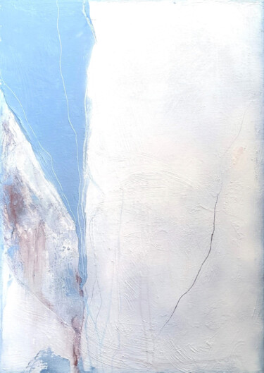 Картина под названием "Cappuccino Angel" - Alina Axane, Подлинное произведение искусства, Акрил Установлен на Деревянная пан…