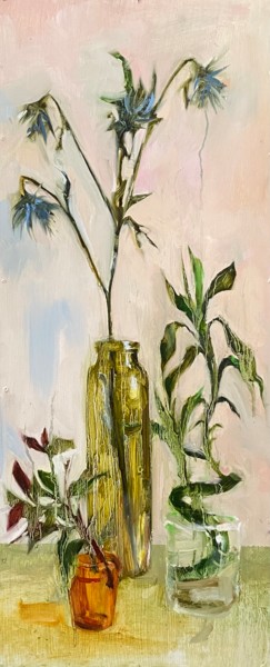 Malerei mit dem Titel "Натюрморт" von Alina Bugleeva, Original-Kunstwerk, Öl