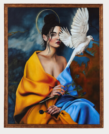 Картина под названием "Ukraine" - Alina Chuprina, Подлинное произведение искусства, Масло