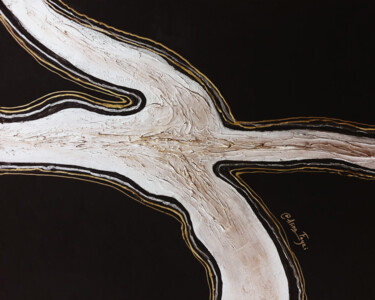 Malarstwo zatytułowany „Embossed abstraction” autorstwa Alina Fayzi, Oryginalna praca, Akryl