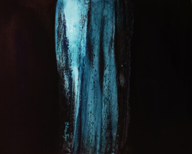 Painting titled "Abstraction Waterfa…" by Alina Fayzi, Original Artwork, Acrylic