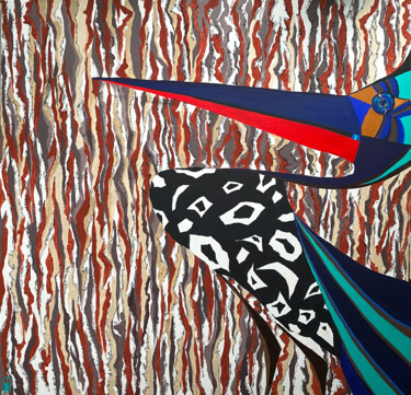 Schilderij getiteld "Bird of good news B…" door Alina Khramova, Origineel Kunstwerk, Acryl