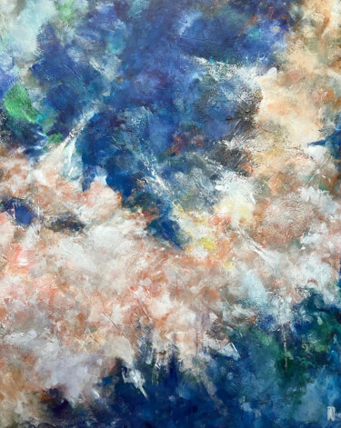 Картина под названием "Voice of Heaven Big…" - Alina Khramova, Подлинное произведение искусства, Акрил Установлен на Деревян…