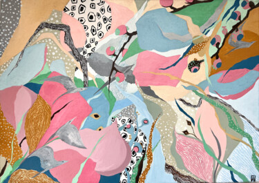 Картина под названием "“Serenity” Series “…" - Alina Khramova, Подлинное произведение искусства, Масло Установлен на Деревян…