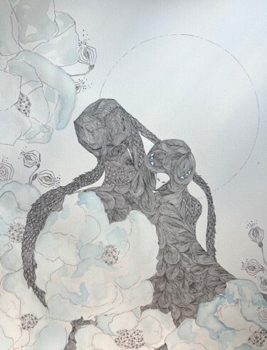 ""Embracing" Romanti…" başlıklı Tablo Alina Khramova tarafından, Orijinal sanat, Işaretleyici