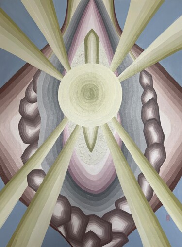Картина под названием "Power point" - Alina Khramova, Подлинное произведение искусства, Масло Установлен на Деревянная рама…