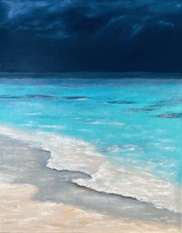 Картина под названием "Balance/ seascape 8…" - Alina Komleva, Подлинное произведение искусства, Масло