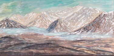 Malerei mit dem Titel "Harmony/ mountain l…" von Alina Komleva, Original-Kunstwerk, Öl