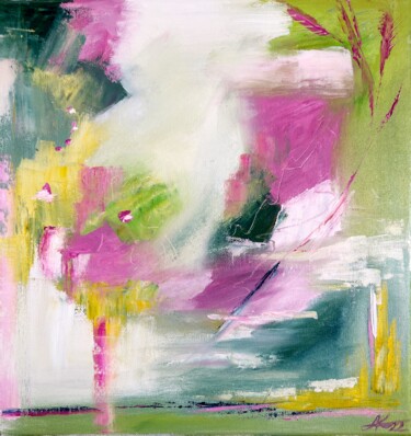 Malerei mit dem Titel "Cherry Blossoms Soo…" von Alina Komleva, Original-Kunstwerk, Öl