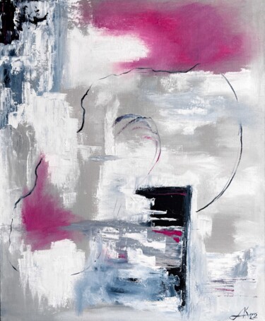 Pintura intitulada "Life/ abstraction o…" por Alina Komleva, Obras de arte originais, Óleo