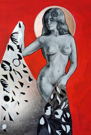 Рисунок под названием "Inspirante I" - Alina Konyk, Подлинное произведение искусства, Древесный уголь