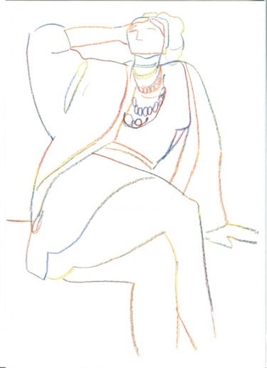 Dessin intitulée "sketch 26" par Alina Konyk, Œuvre d'art originale, Crayon