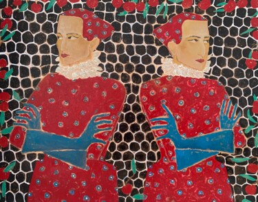 Peinture intitulée "Pride" par Алина Лина, Œuvre d'art originale, Acrylique Monté sur Châssis en bois