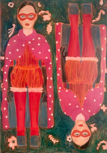 Ζωγραφική με τίτλο "N2" από Алина Лина, Αυθεντικά έργα τέχνης, Λάδι Τοποθετήθηκε στο Ξύλινο πάνελ
