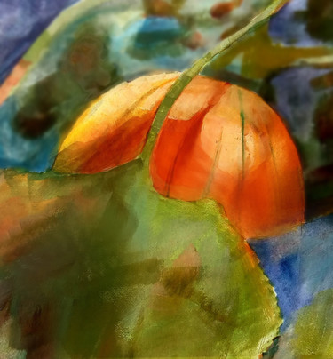 Painting titled "Pumpkin" by Alina Matykiewicz, Original Artwork, Digital Painting