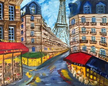 Malerei mit dem Titel "Paris" von Alina Morozova, Original-Kunstwerk, Öl