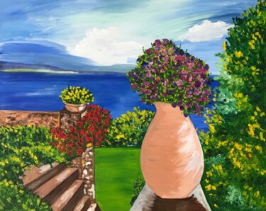 Malerei mit dem Titel "Seascape" von Alina Morozova, Original-Kunstwerk, Öl
